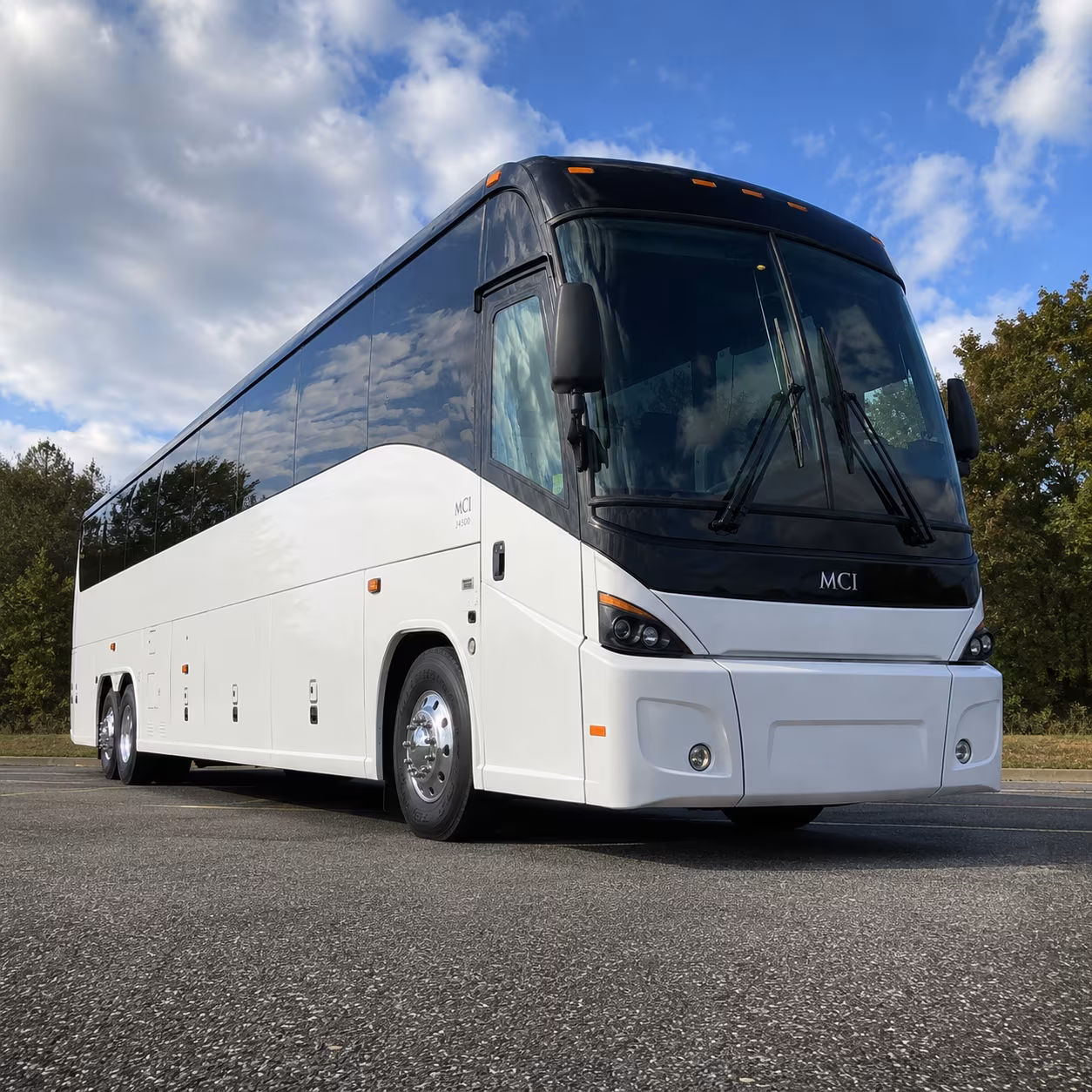 charter bus shuttles between greensboro and fort liberty for unit movements