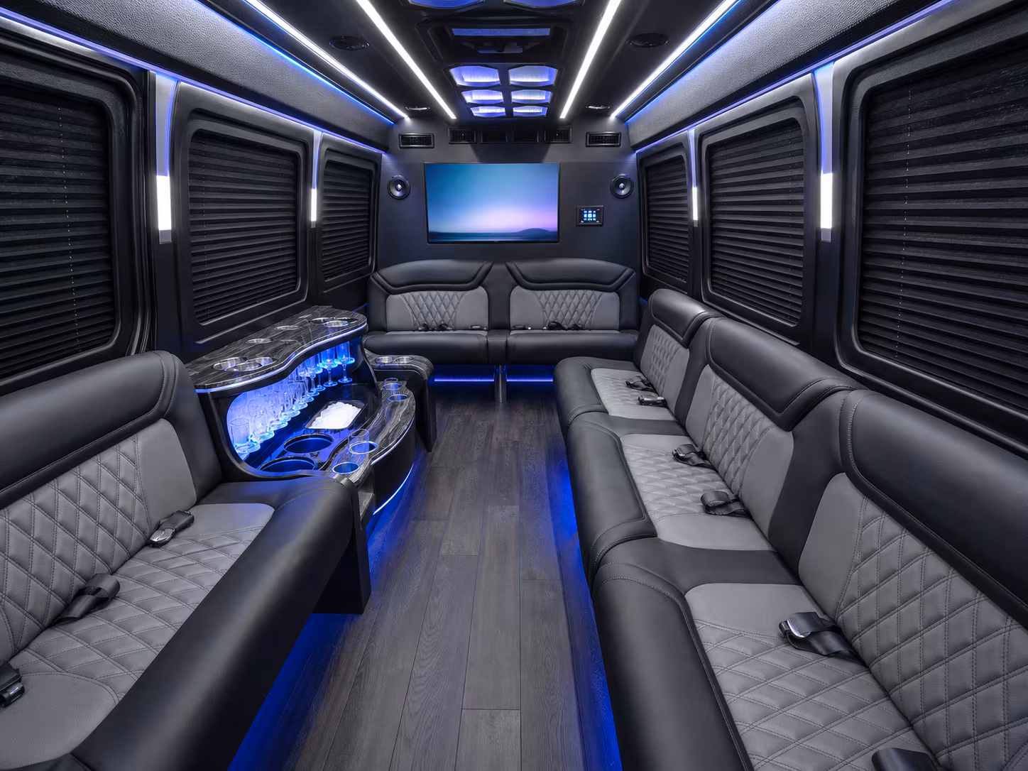 greensboro 18 passenger party bus