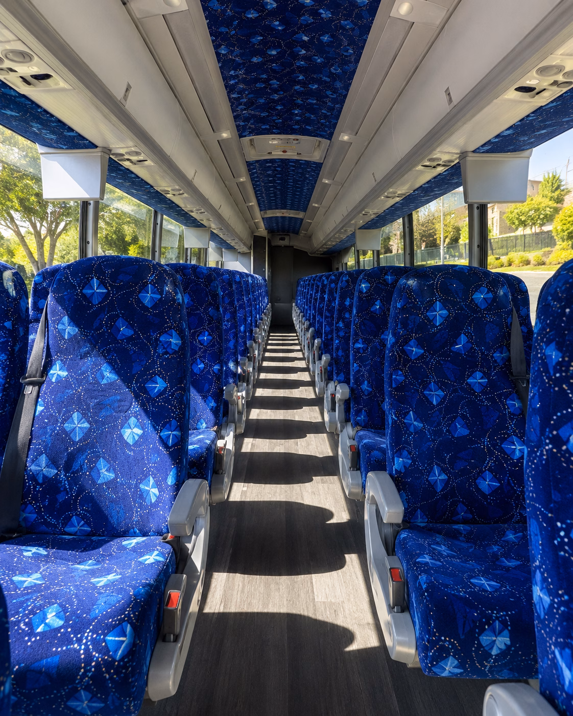 greensboro charter bus interior