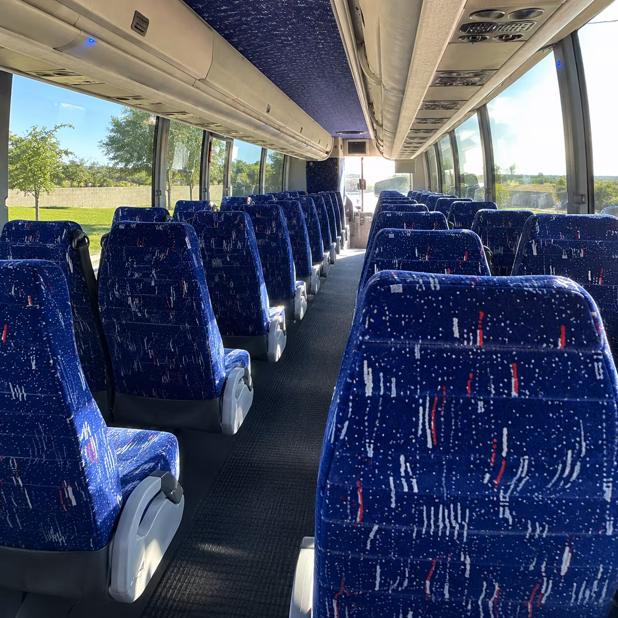 greensboro charter bus services interior