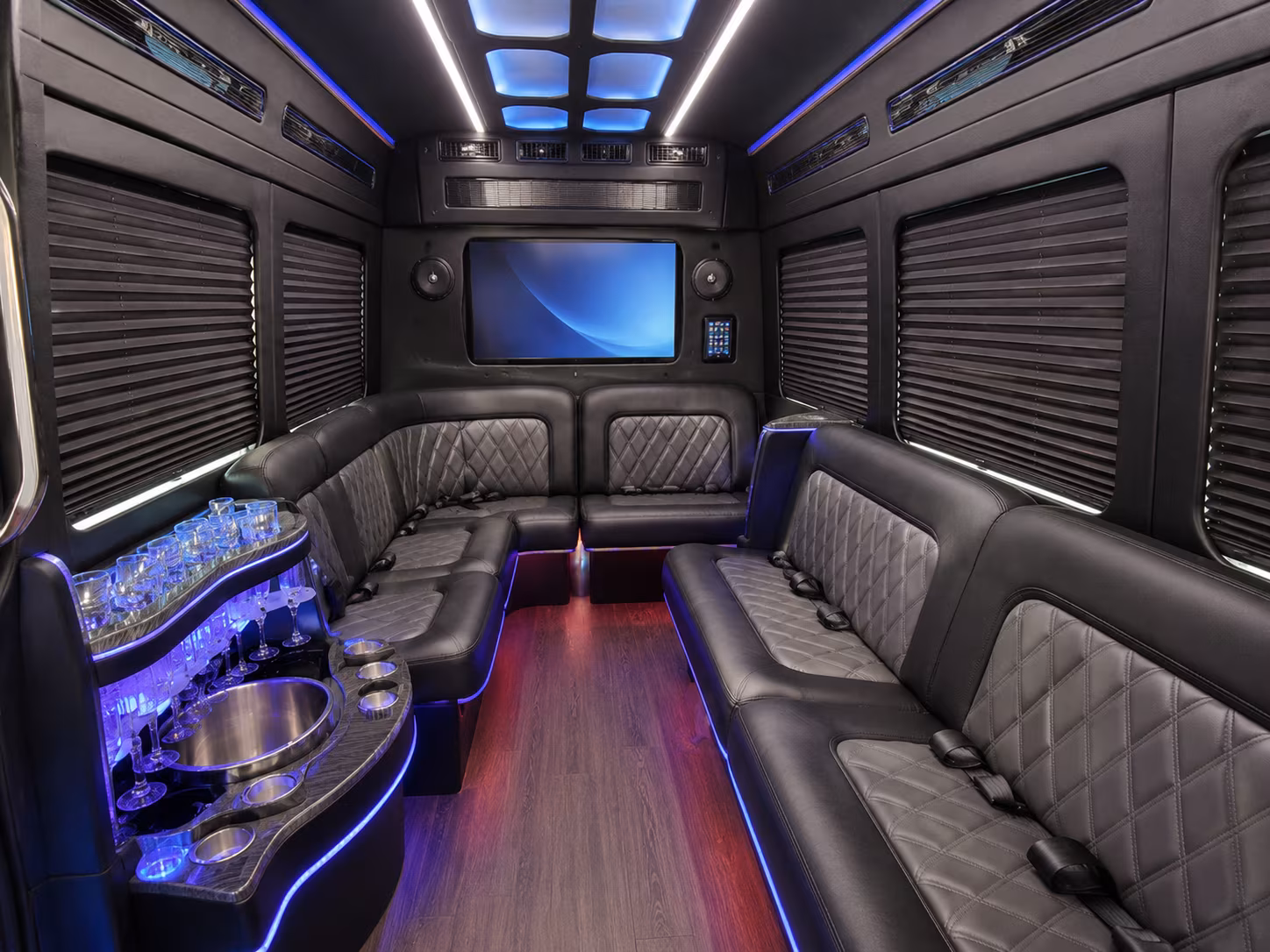 greensboro party bus interior
